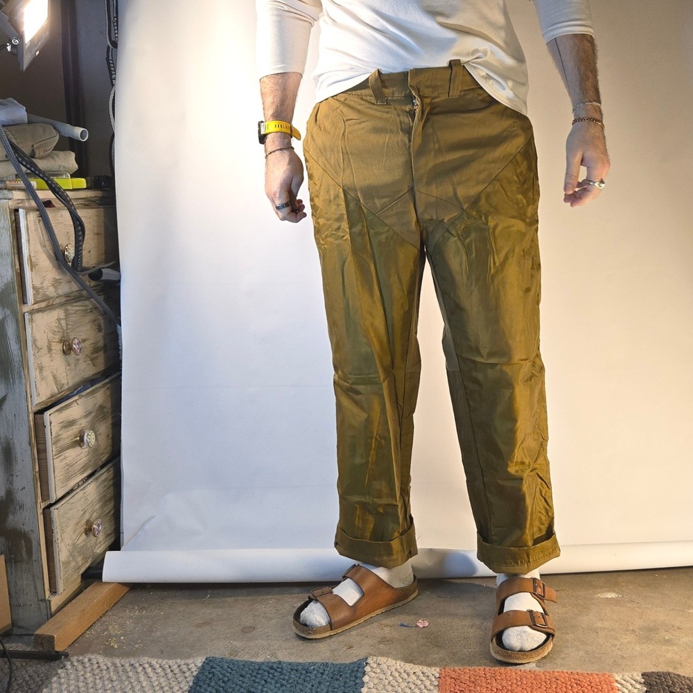 Vtg 60s Duxbak Mens 36x30 Brush Hunting Pants Brown Canvas Double‎ Knee Chore